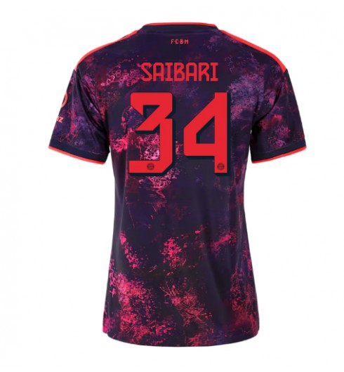 Bayern Munich Ismael Saibari #34 Alternativní Dres pro Dámské 2026-27 Krátký Rukáv Bayern Munich Ismael Saibari #34 Alternativní Dres pro Dámské 2026-27 Krátký Rukáv